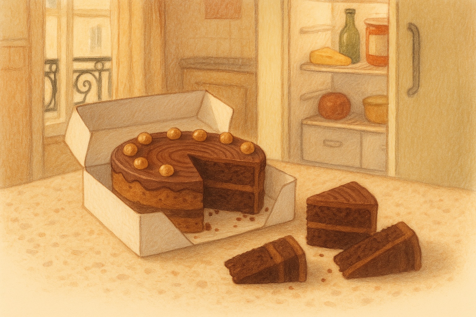 The Birthday Cake That Disappeared: A Piece Story